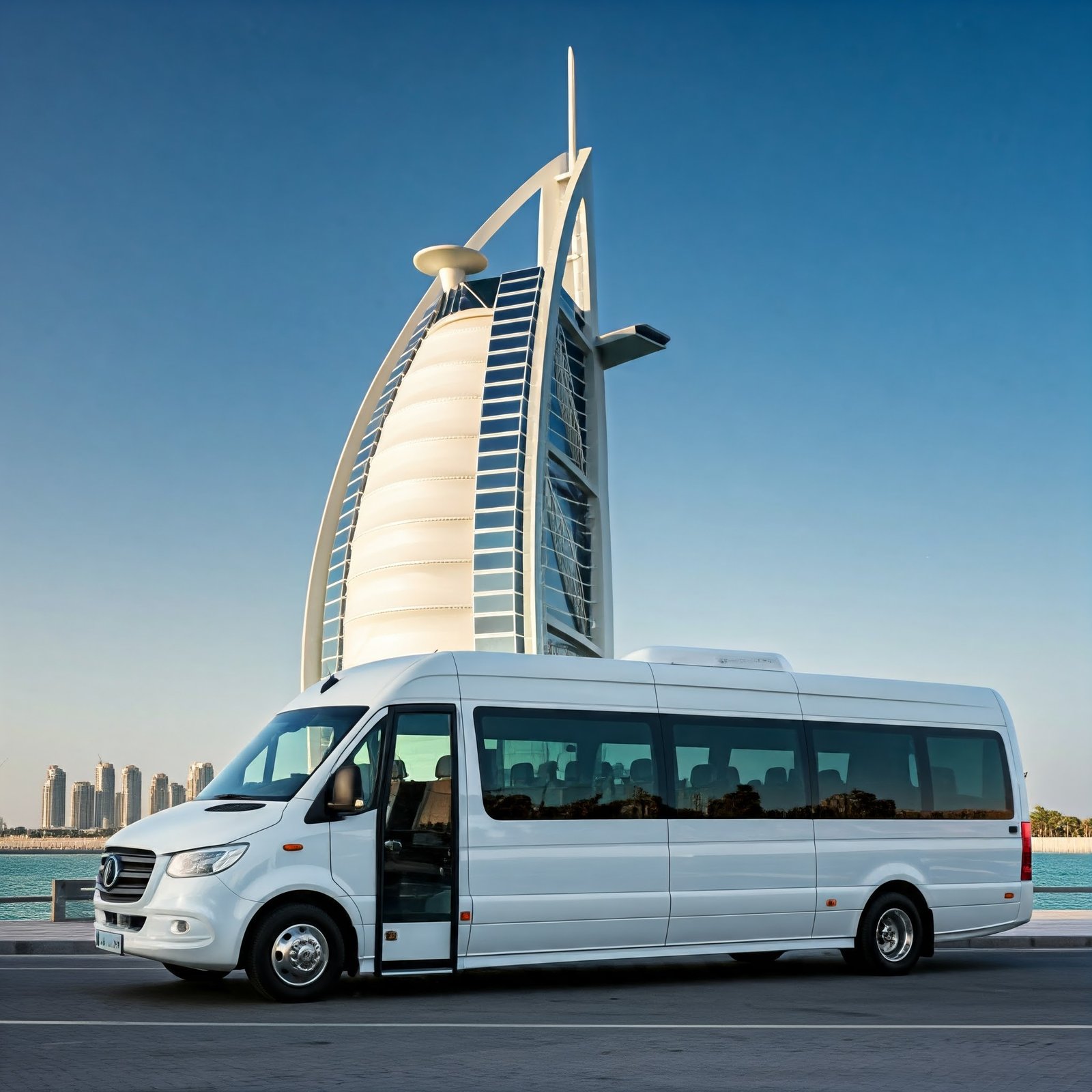 Mercedes Sprinter luxury van rental dubai