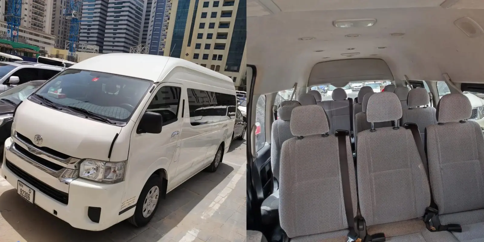toyota hiace 12 Seater Van Rental Dubai 5 vans rental dubai