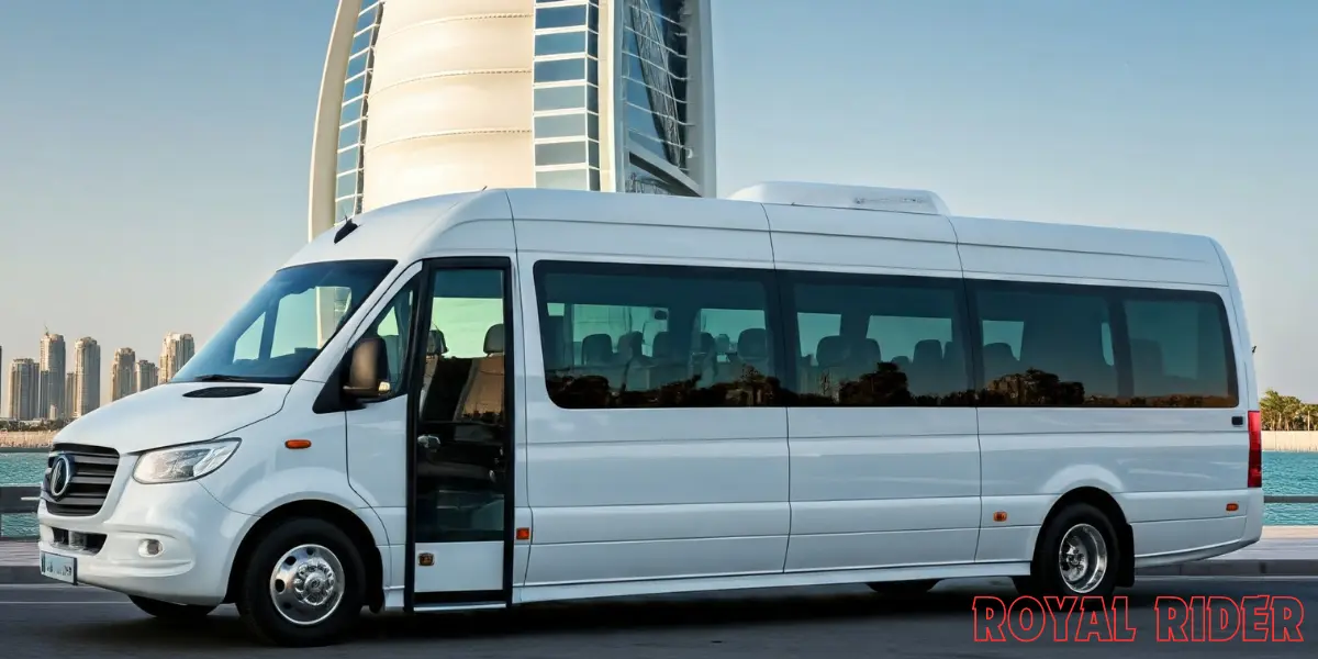 Luxury Van rental Dubai 1 Mercedes-Benz Sprinter rental Dubai luxury van rental Dubai group transportation Dubai corporate event transportation Dubai sightseeing tours Dubai airport transfers Dubai minibus rental Dubai MY Bus Rental
