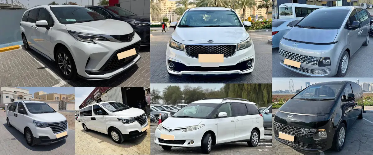 7 to 9 Seater Car Rental with Driver in Sharjah