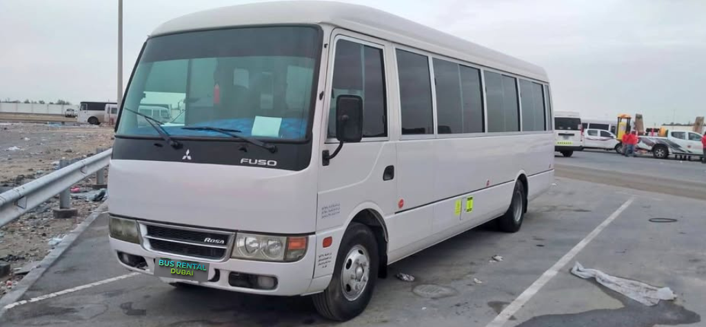 34 seater bus rental Dubai with professional driver