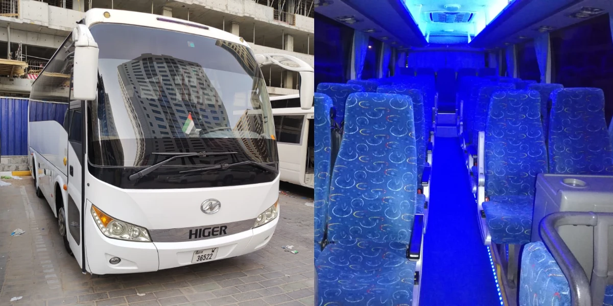 33 seater luxury bus rental dubai