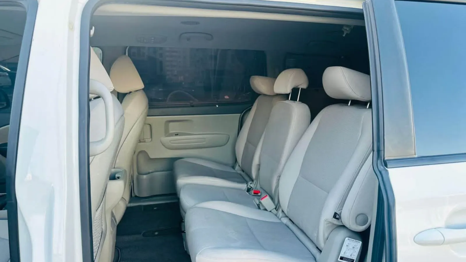8 seater car interior